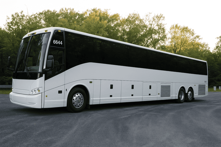 exterior of Ventura Coach Bus Service coach bus